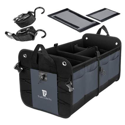 black and gray trunk organizer