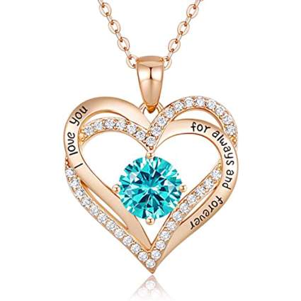 CDE forever love heart pendant