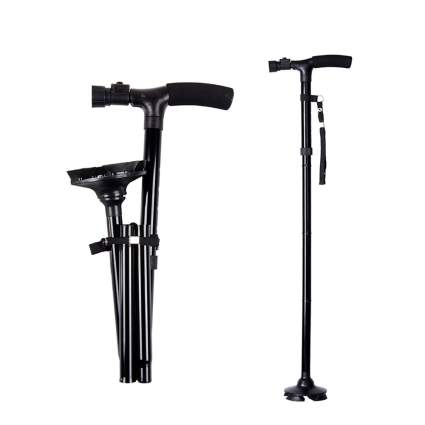 folding cane with LED light