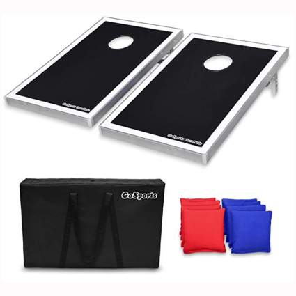 corn hole bean bag toss game set