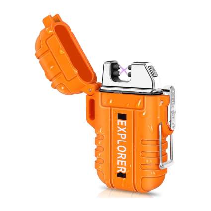 Orange electric arc lighter