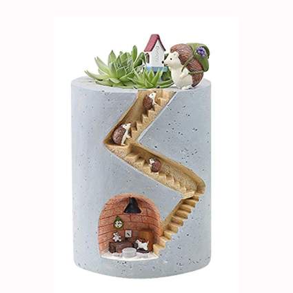 hedgehog succulent planter