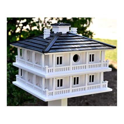 large white outdoor birdhouse