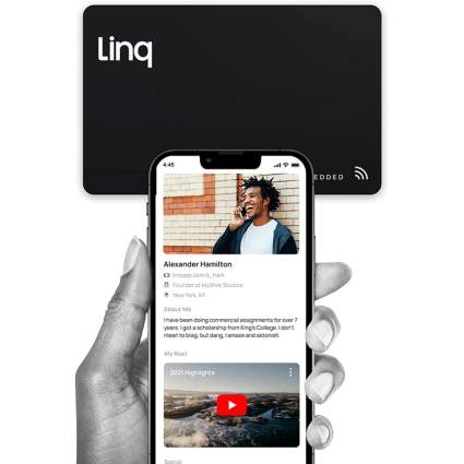 linq digital business card