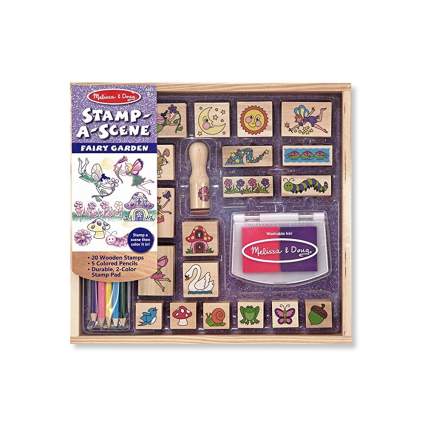 melissa & doug fairy garden stamp set