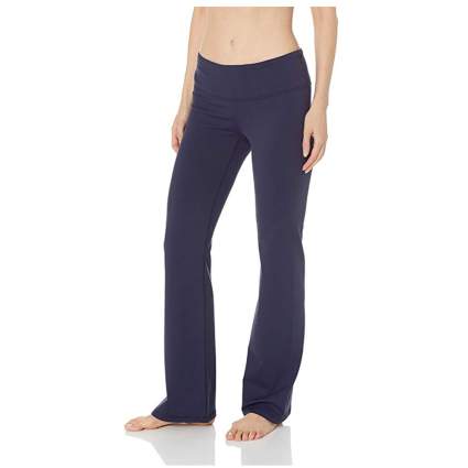 plum boot leg yoga pants