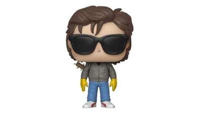 steve with sunglasses and bat funko pop figure