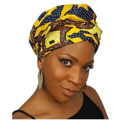 tribal print head wrap